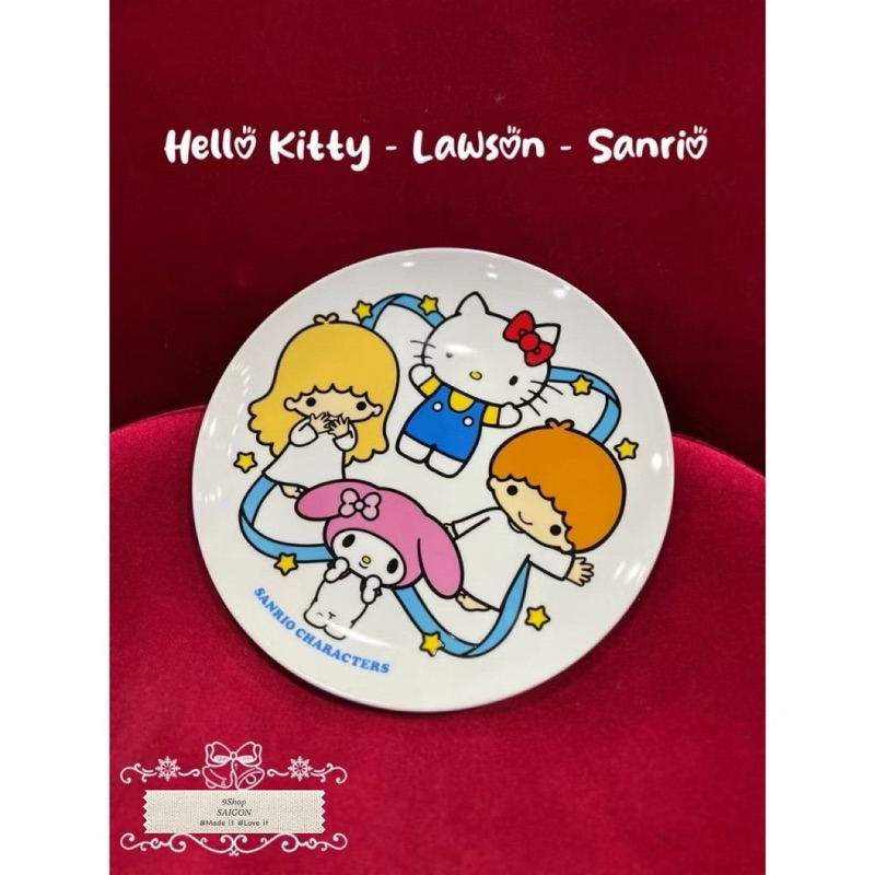 [สินค้าป้า. Limited] จานสะสม Hello Kitty Rare - Lawson และ Sanrio 25cm MADE IN JAPAN