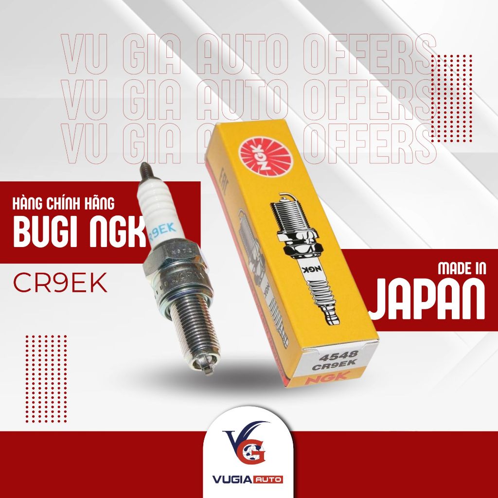 CR9EK 2-PIN NGK Spark Plug [GENUINE] สําหรับรถยนต์ PKL (การกระจัดขนาดใหญ่)