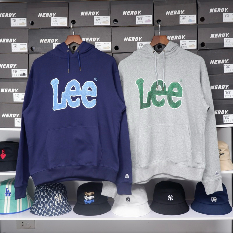 [ ของแท้ ] Basic Hoodie LEE Korea - เสื้อสเวตเตอร์มีฮู้ดแบรนด์ LEE