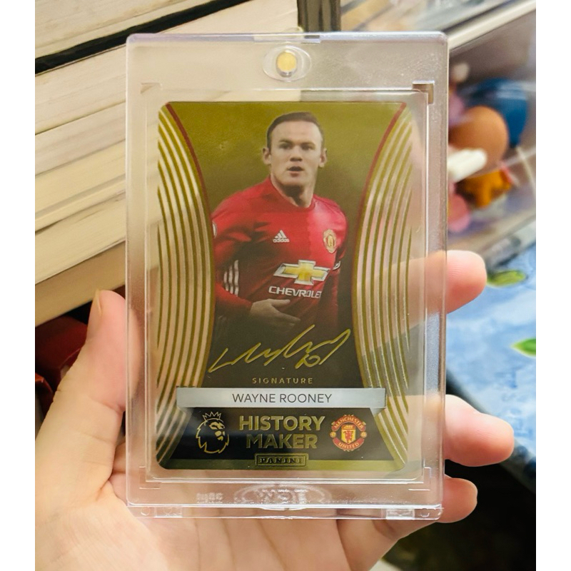 [GENUINE] WAYNE ROONEY HISTORY MAKER PLAYER SIGNATURE CARD (แถมฟรีกล่องมีแขนตามภาพ)