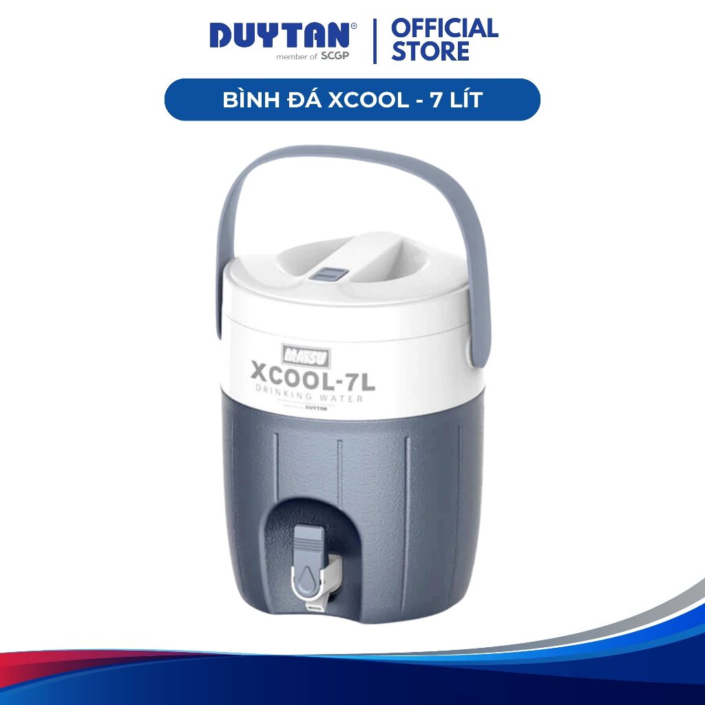 Xcool 7 DUY TAN กระติกน้ําแข็งพลาสติก PP เก็บความเย็นได้ถึง 24 ชั่วโมง พร้อมที่จับ ตู้กดน้ํา