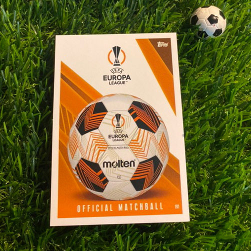 [ ของแท้ ] - OFFICAL MATCHBALL - EUROPA LEAGUE - TOPPS MATCH ATTAX 2024