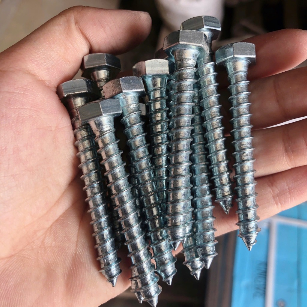 1KG - PHONG SCREWS, HEXAGONAL SCREEWS, ROUND BODY HEXAGONAL HEAD SCREWS ทุกขนาด