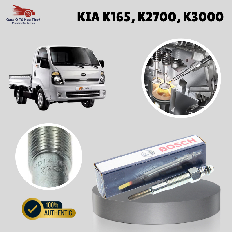 หัวเทียน BOSCH สําหรับ HYUNDAI 1 TON, KIA K165, K2700, K3000, FORD EVEREST/RANGER 2.5 เครื่องยนต์กล 