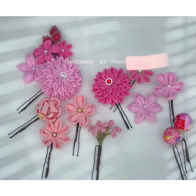 เข็มกลัด Odd Kanzashi (ภาพจริง) - อุปกรณ์เสริมคอสเพลย์เกอิชา