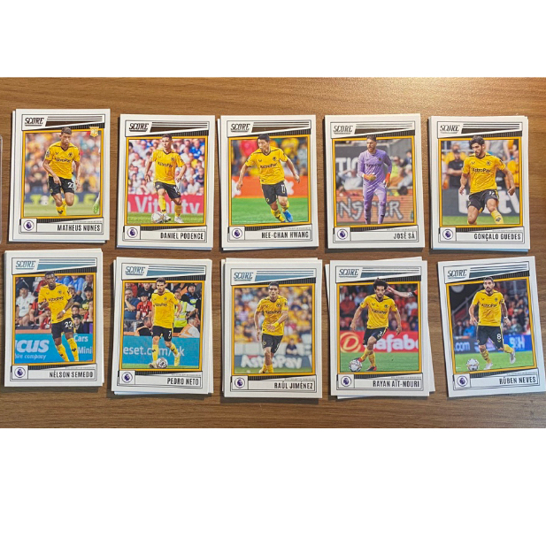 [ ของแท้ ] - FULL SET - PANINI SCORE EPL 2023 - WOLVERHAMTON (10 ใบ)