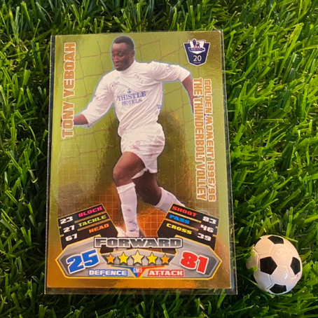 [ ของแท้ ] - GOLDEN MOMENT - TOPPS MATCH ATTAX 2011/2012 - TONY YEBOAH (LEEDS UNITED)