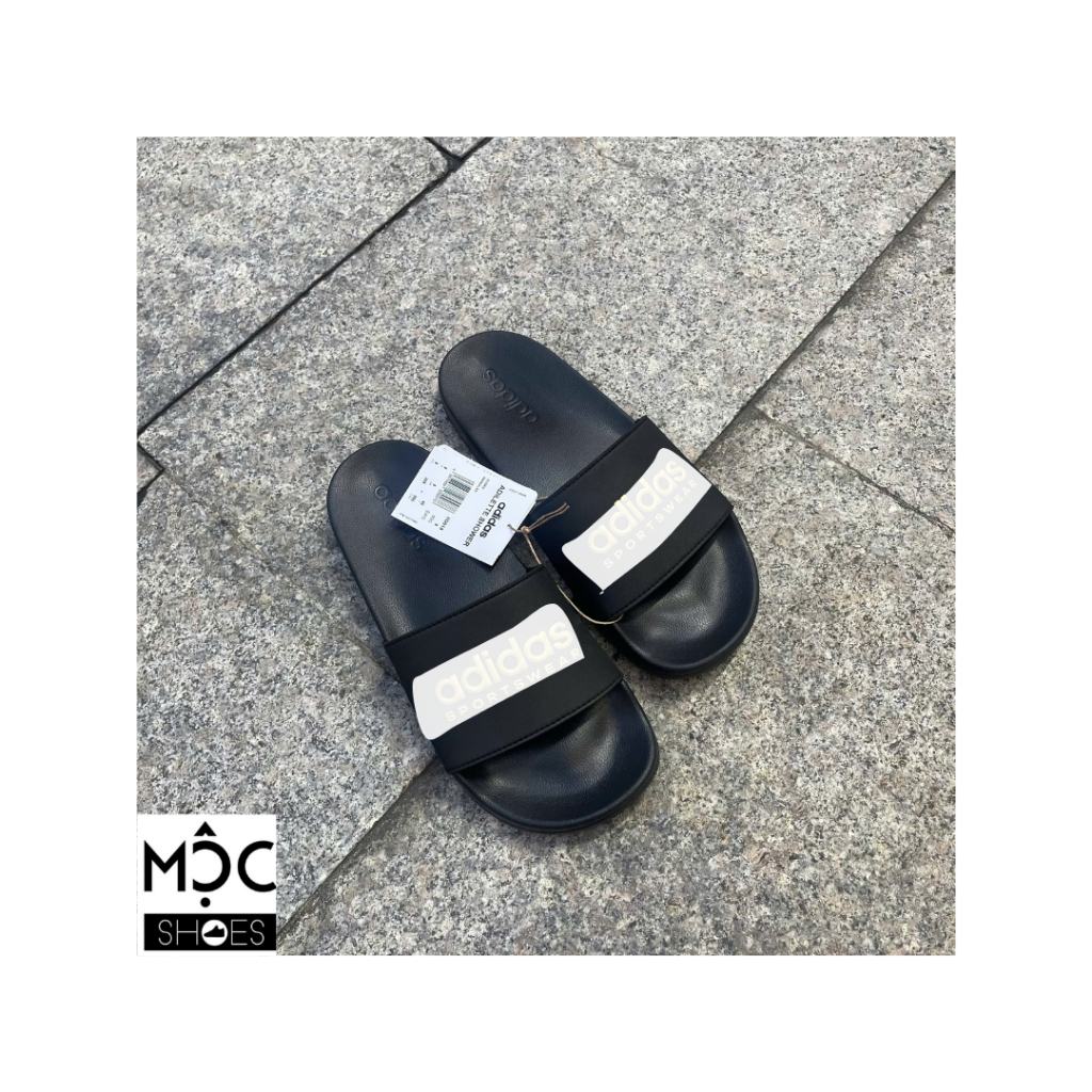 LITE SLIPPERS - สีดําพร้อม GOLD LETTERS - ชุดกีฬา - รหัส: II0018