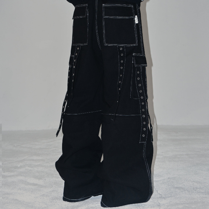 Short AND PANT 2IN1 กางเกงสายสีกากี - BLACKORP - ทรงหลวม unisex