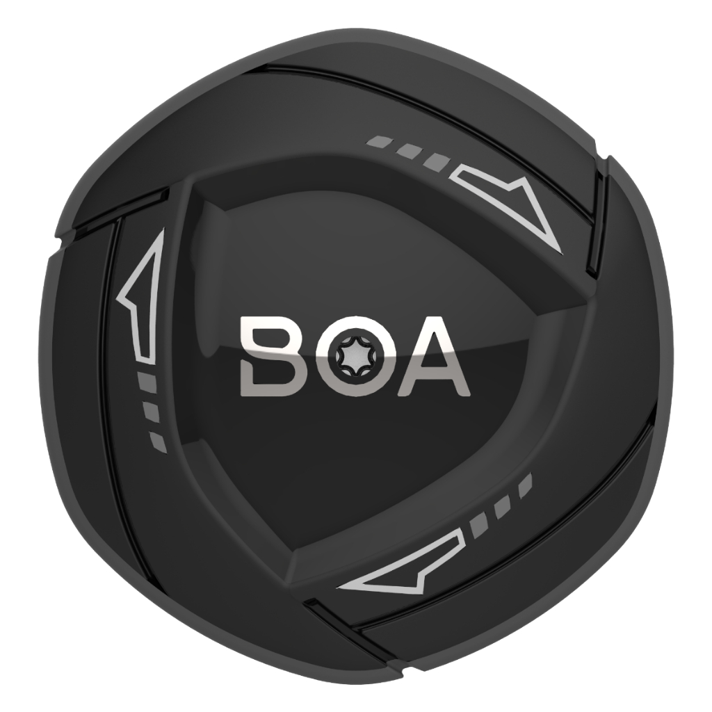 BOA ชุดหัวเข็มขัดรองเท้าจักรยาน IP1 L/R สีดํา.