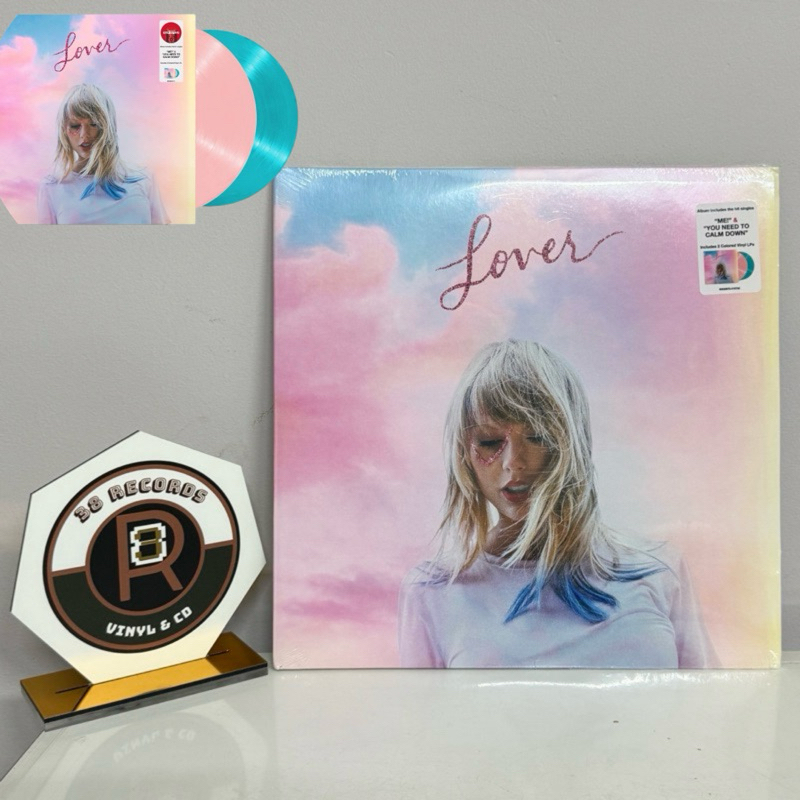 Taylor Swift Turntable - Lover Vinyl 2LP (สีชมพู & น้ําเงิน)