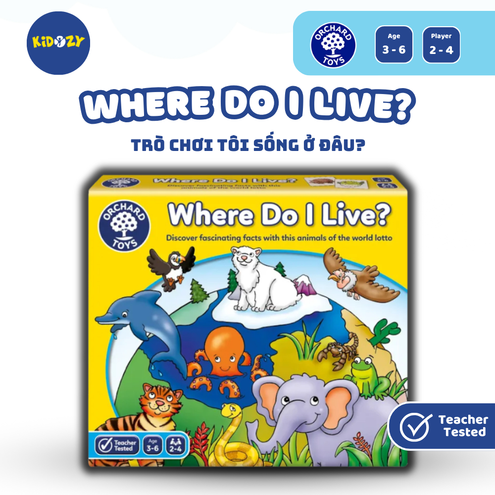 เกมทางปัญญา Where Do I Live - Orchard Toys ช่วยให้เด็กพัฒนาทักษะความรู้และการสังเกต