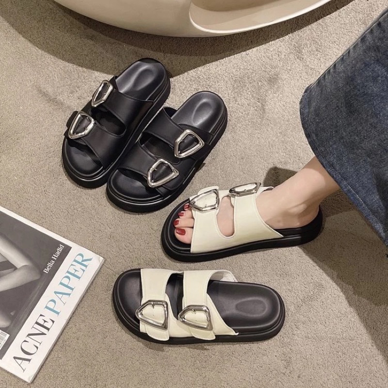 [FULLBOX-QC] รองเท้าแตะผู้หญิง BRIDER พื้นยางนุ่ม ของแท้ ใส่สบาย