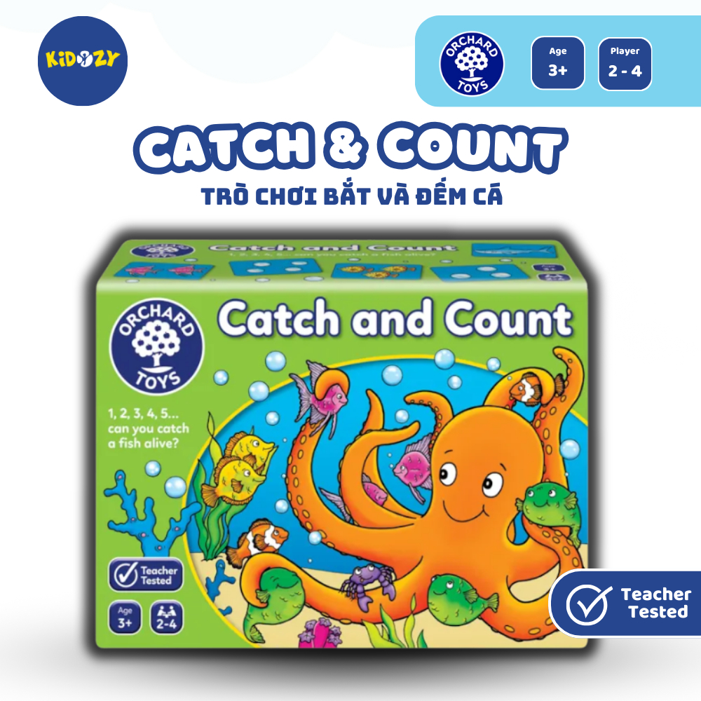 Catch and Count ทางปัญญาเกม - Orchard Toys ช่วยให้เด็กๆได้รับการอนุมัติกับทักษะคณิตศาสตร์และสังเกต