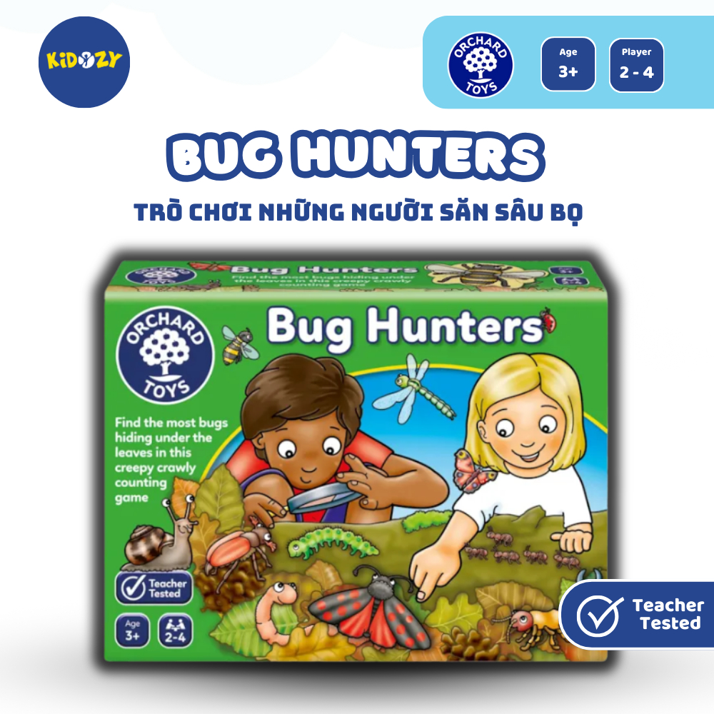 เกมทางปัญญา Bug Hunters - Orchard Toys ช่วยให้เด็กพัฒนาความจําและได้รับการประกอบไปด้วยคณิตศาสตร์
