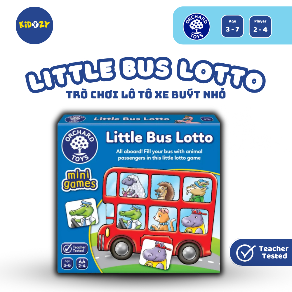 เกมทางปัญญา Little Bus Lotto ช่วยให้เด็ก 3 - 6 ปี พัฒนาความจําและทักษะการสังเกต