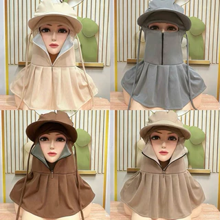 [ของแถม 2 ชิ้น] หมวกกันแดดปีกกว้างมีซิปกลางกันแดดและปกป้องผิวสุดปัง สะดวก สินค้ามาตรฐานชั้น 1