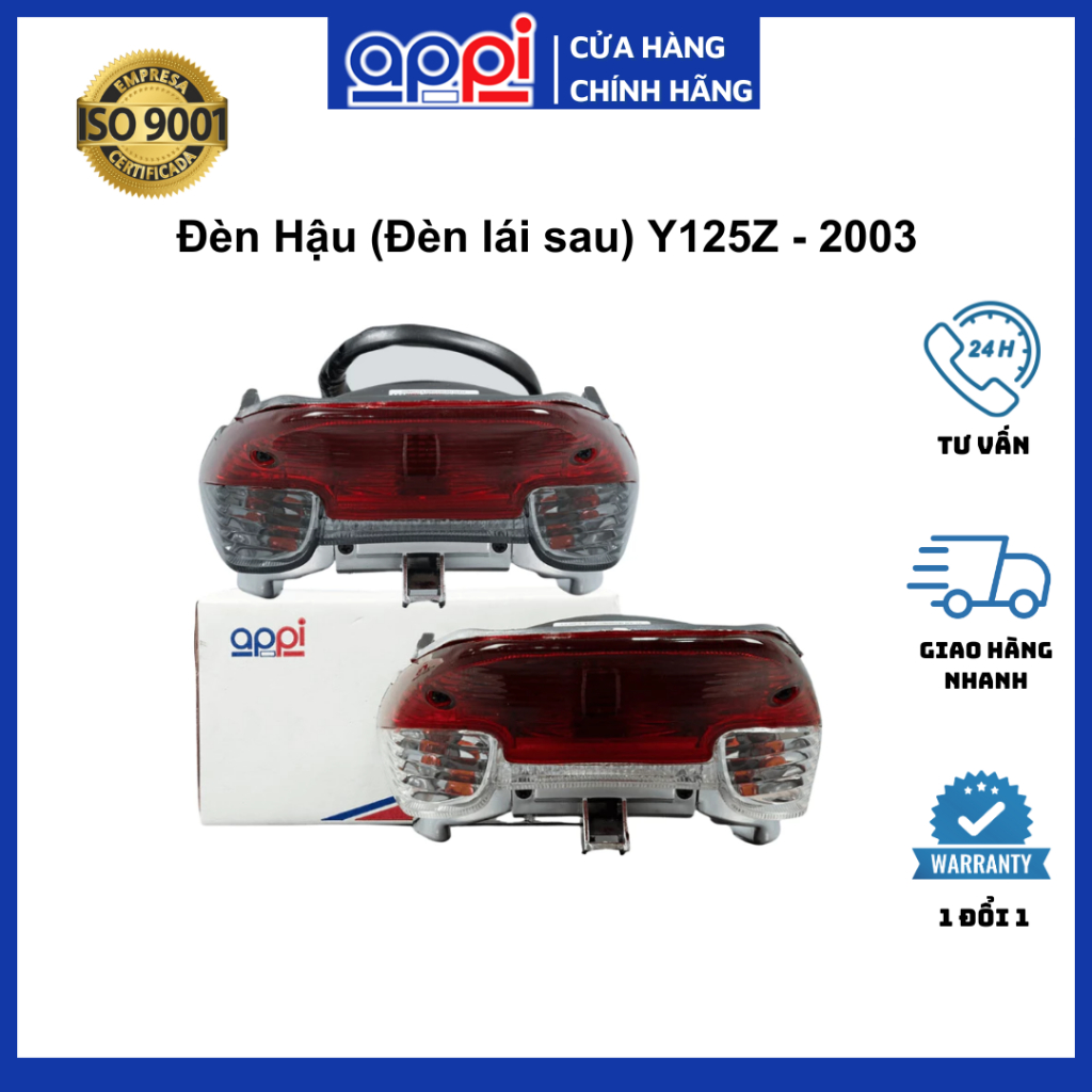 ไฟท้ายยาซเก่า | ไฟขับขี่หลัง Y125Z 2003 ของแท้สีแดงและสีขาว APPi 5CT-H4710