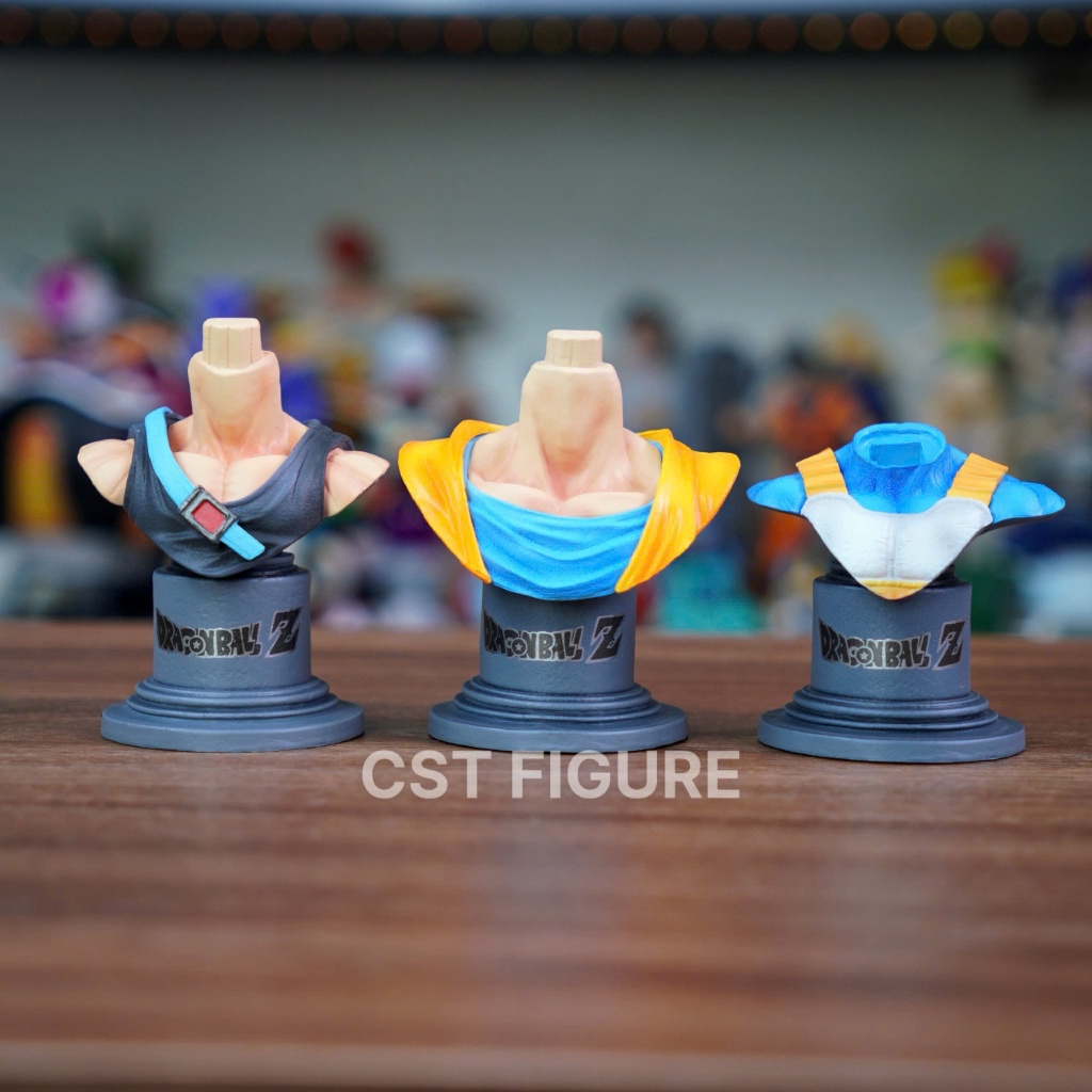 Team Z JT Goku-Trunks-Vegeta Bust รุ่น 9.5CM -ไม่รวมหัว