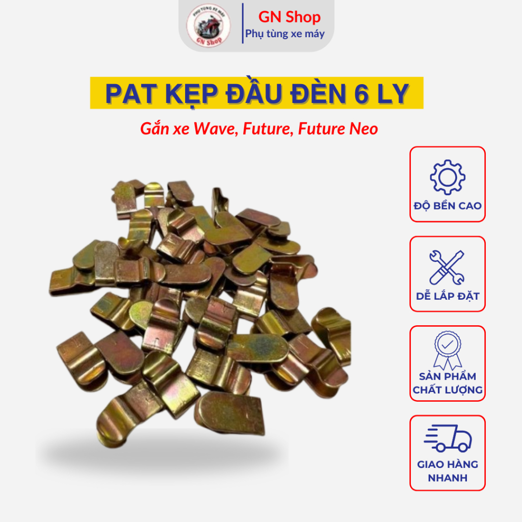 [FIRE] แคลมป์ไฟหน้า 6 มม. แคลมป์ยึดสําหรับรถยนต์ Wave, Future และ Future Neo - GN Shop