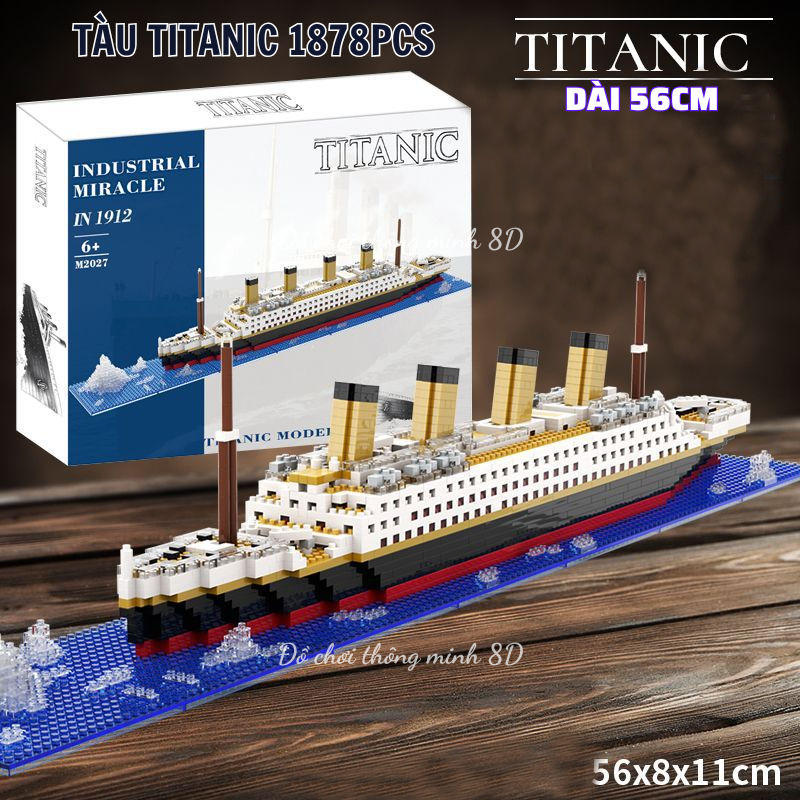 [GIVE LIGHT] Lego Titanic เรือรุ่น 1878pcs - ชุดเรือ Lego Titanic สําหรับเด็ก อายุ 10 ปี - ของเล่นการเรียนรู้เพื่อพัฒนาความคิด