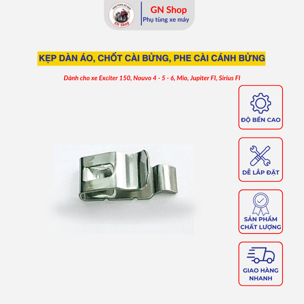 [FIRE] คลิปแฟริ่ง สลักบังโคลน คลิปบังโคลน สําหรับ Exciter 150 - GN Shop