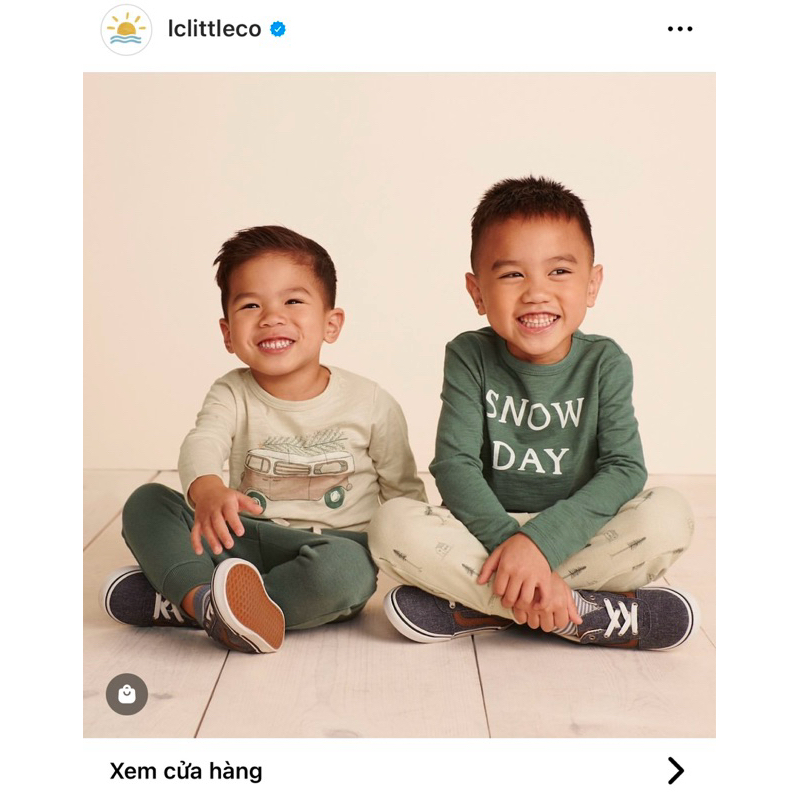 (Liquidation) เสื้อยืดแขนยาวสําหรับเด็กชายและเด็กหญิง ผ้าคอตตอนออร์แกนิค แบรนด์ Lit.tle_Co นุ่มเนียน