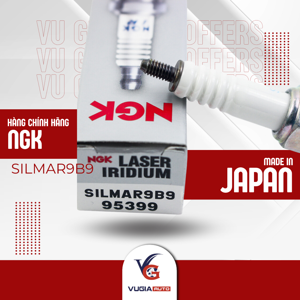 หัวเทียน NGK Laser Iridium SILMAR9B9 - KAWASAKI Z1000 2015-2018 / SH VIETNAM 2020 [GENUINE]