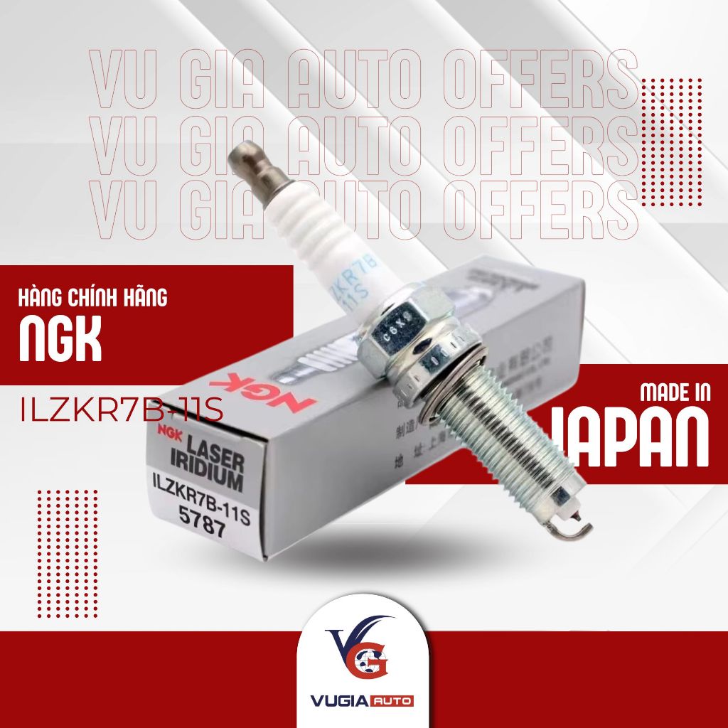 NGK Laser Iridium Plug 5787 ILZKR7B-11S [GENUINE] สําหรับ HONDA CRV, CIVIC...