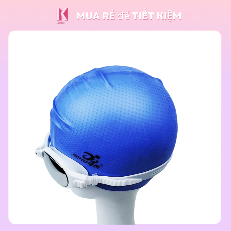 JIEHU KMART BREATHABLE หมวกว่ายน้ํายางสําหรับเด็กและผู้ใหญ่