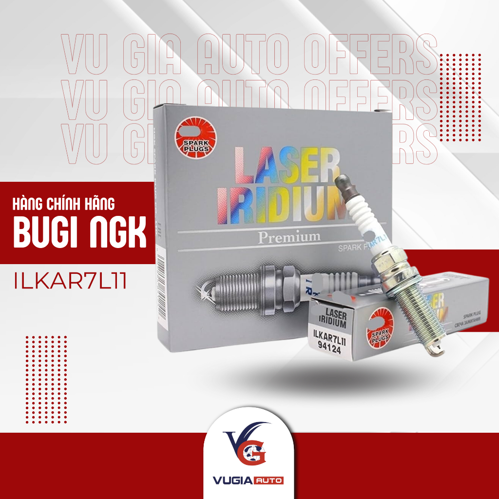 หัวเทียน NGK LASER IRIDIUM ILKAR7L11 [GENUINE] สําหรับ MAZDA CX5/ 3/6 & HONDA CITY 2021-