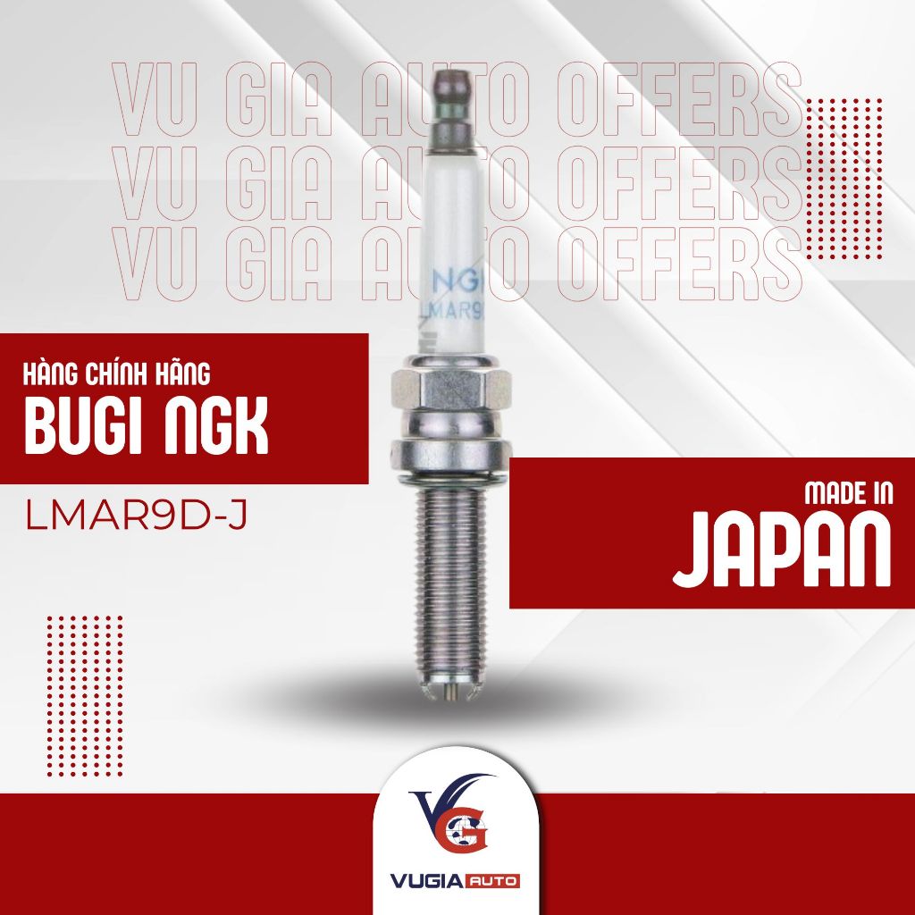 หัวเทียน NGK NICKEN LMAR9D-J 2-PIN [GENUINE] สําหรับ PKL VEHICLES (การกระจัดขนาดใหญ่)