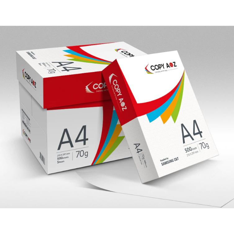 [500 แผ่น] กระดาษพิมพ์ A4 SAMSUNG C&T A ถึง Z DL 70gsm