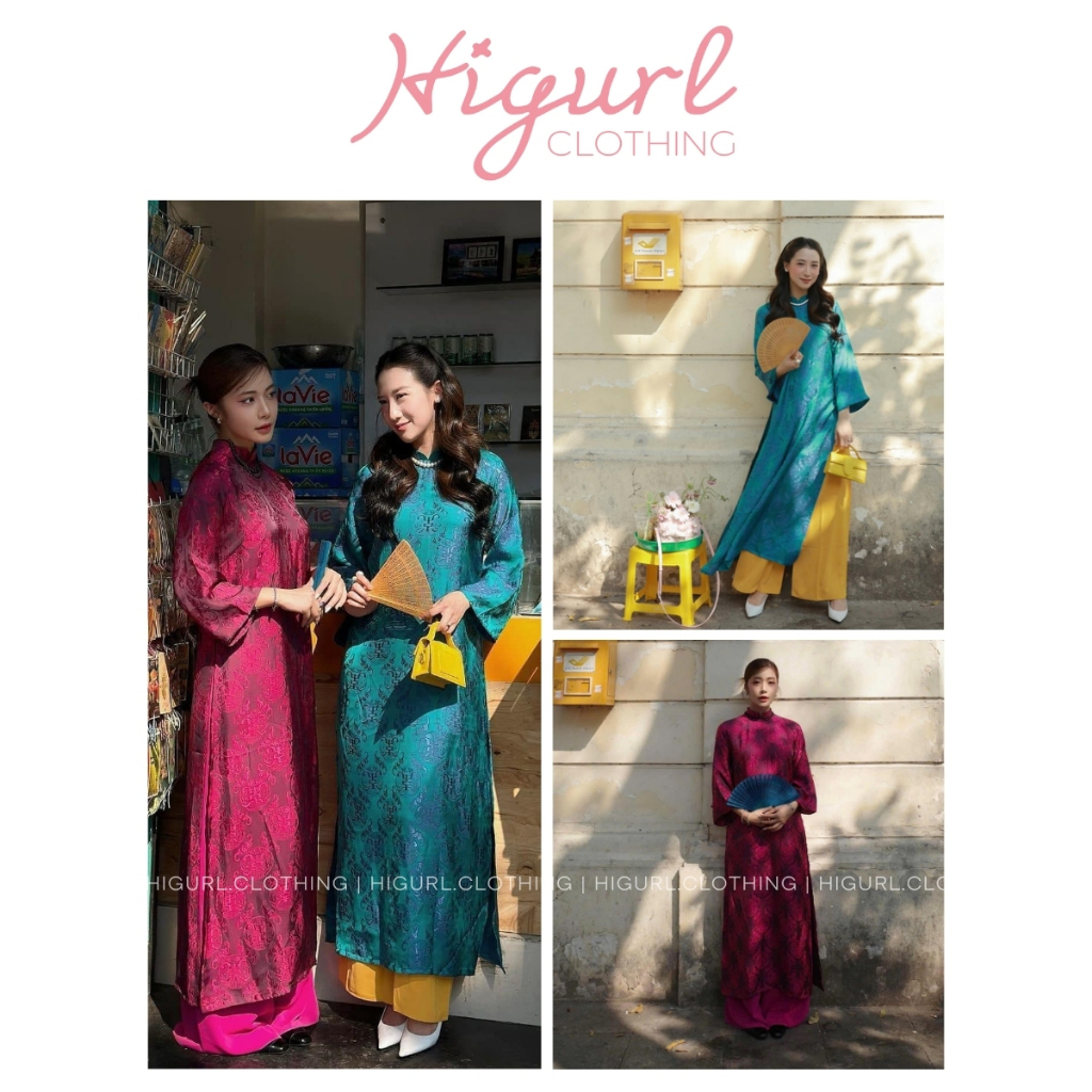 Modern ao dai ทรงหลวมและแขนสั้นทําจากผ้าผ้าไหม 3D Th Bat คุณภาพสูงพิมพ์ลายดั้งเดิมหรูหรา ทุกขนาด SML