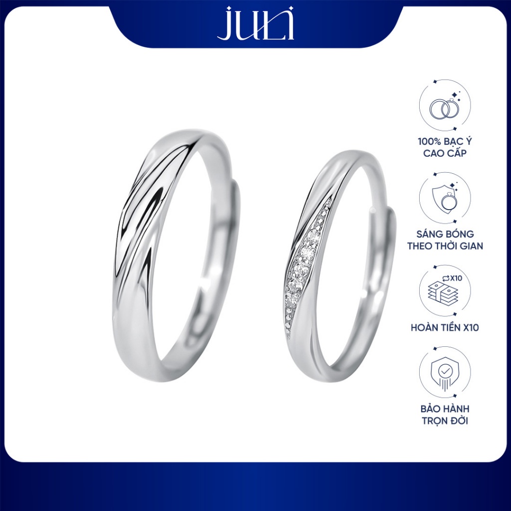 แหวนคู่ชายหญิงคุณภาพสูงทําจากเงินอิตาลี100%เหมาะสําหรับข้อเสนอและเครื่องประดับทํา | โมเดิร์นโนเบิล |