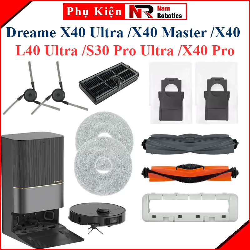 อุปกรณ์เสริมทดแทนสําหรับ Dreame X40 Ultra, X40 Master, L40 Ultra, S30 Pro Ultra, X40 Pro, X40/ แปรงล