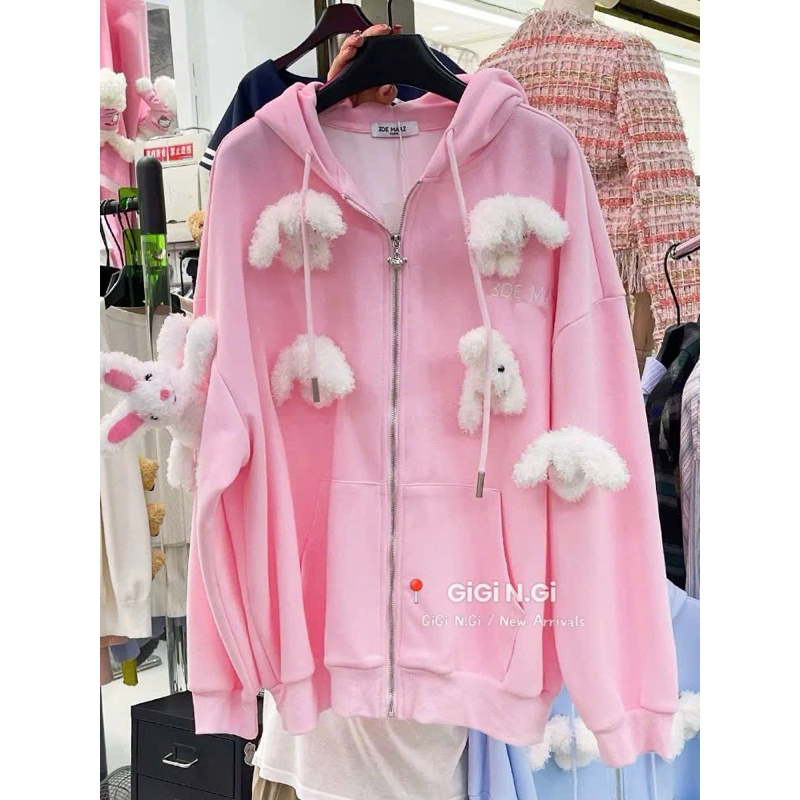 13DE MARZO GLOWING PINK RABBIT JACKET