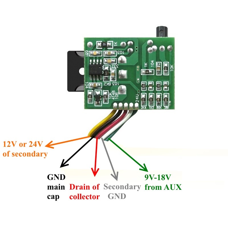 วงจรรากเทียมพลังงาน 5 สาย CA-901 โดยใช้ NEC K2488