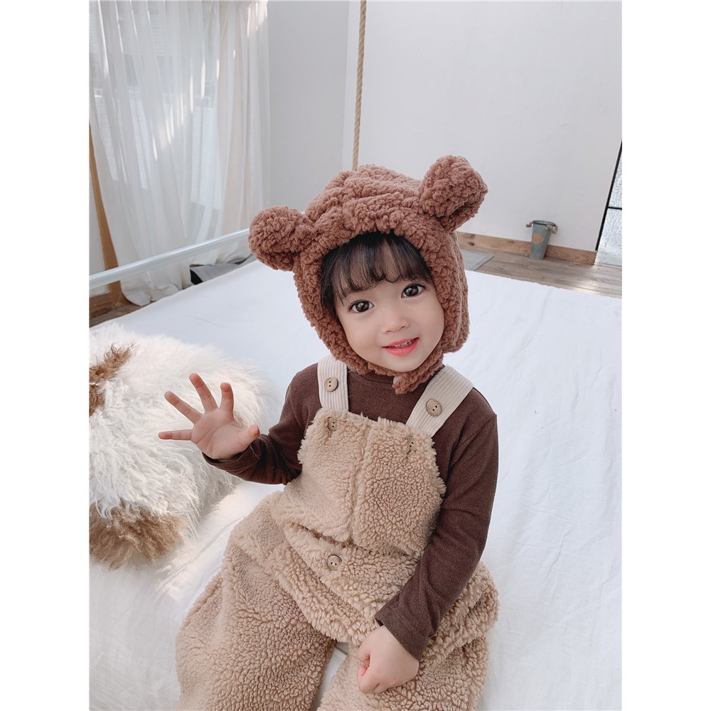 หมวกบีนนี่สําหรับเด็กชายและเด็กหญิง 6 เดือน - 3 ปีหูกระต่ายที่ให้ความอบอุ่นและสวยเป็นพิเศษ - รูปที่ 5