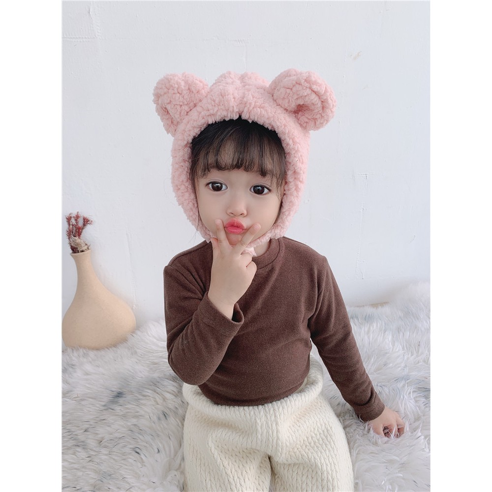 หมวกบีนนี่สําหรับเด็กชายและเด็กหญิง 6 เดือน - 3 ปีหูกระต่ายที่ให้ความอบอุ่นและสวยเป็นพิเศษ - รูปที่ 7