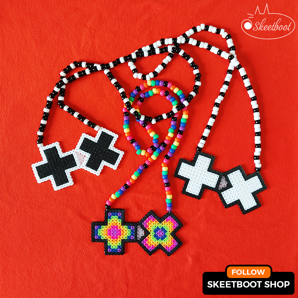 สร้อยคอ Kandi Martin Garrix - พร้อมไฟ LED - สร้อยคอ Martin Garrix perler - เครื่องประดับแกะสลักที่ไม่ซ้ําใคร