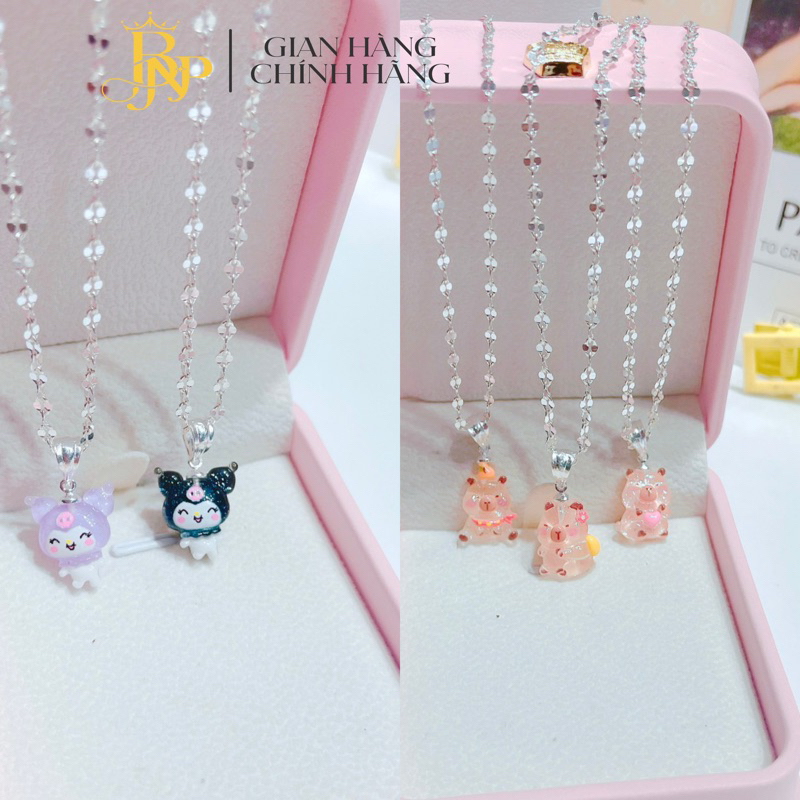 สร้อยคอ Kuromi และ Capybara น่ารักทําจากเงิน BNP