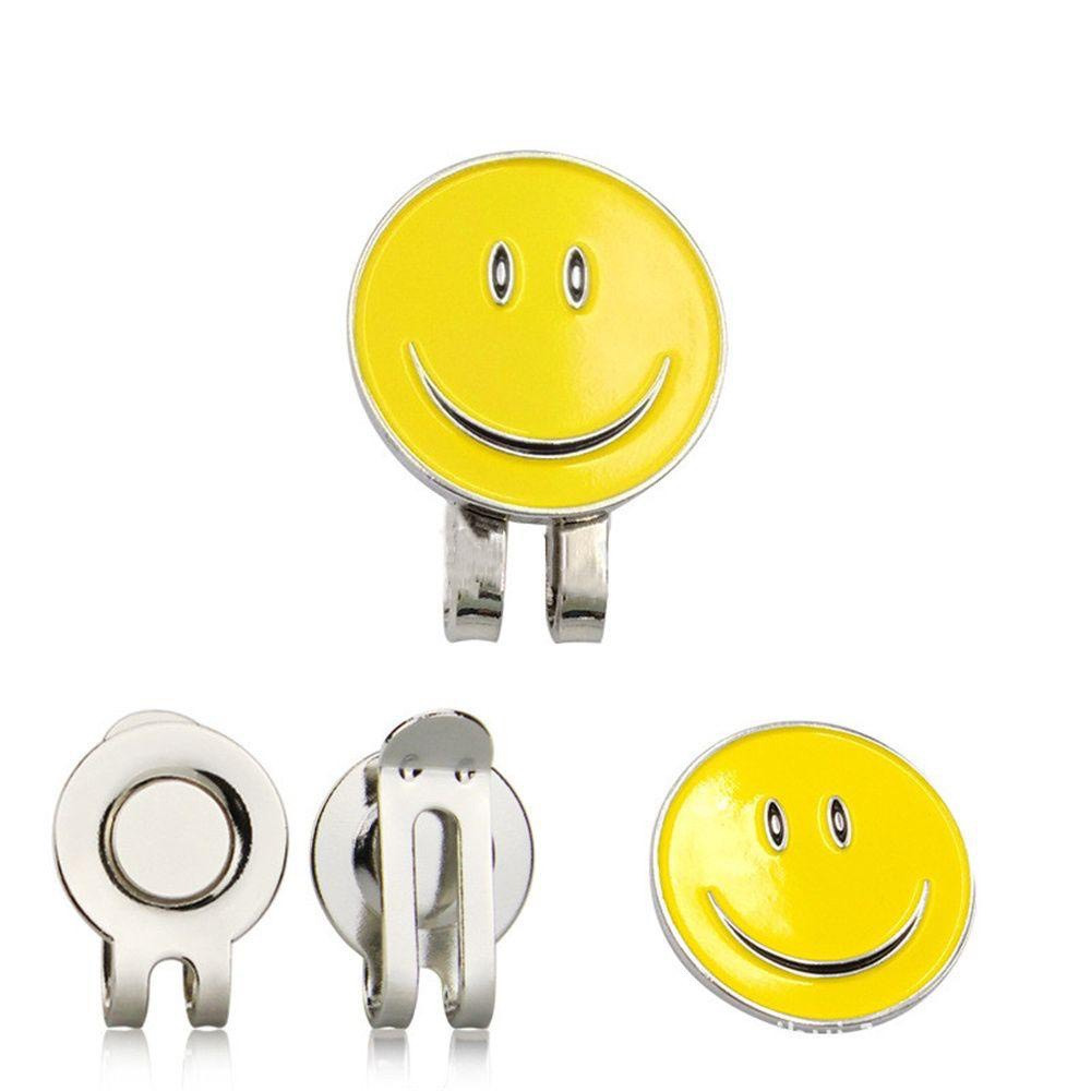 Golf Ball Mark, Clip Maker, Smiley Face Magnetic Clip to Mark Golf Ball Position - 1 Pc [IMPORTED GO