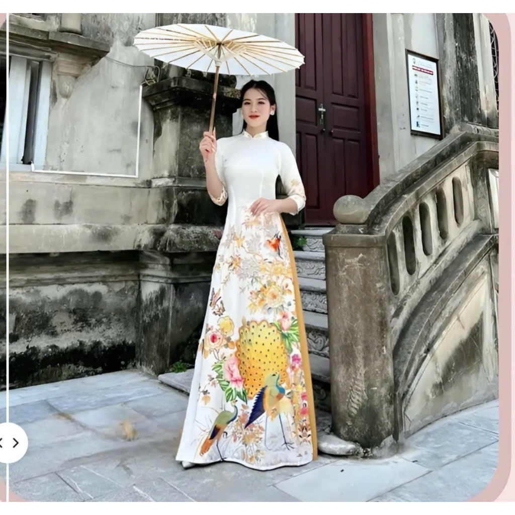 โมเดลอ่าวไดพิมพ์ลาย 3 มิติสวยงาม - Dan Linh Ao Dai