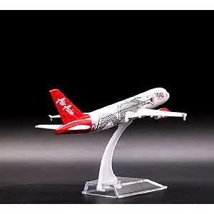 A320 Air Asia เครื่องบินแบบคงที่รุ่น 16 ซม. (โลโก้ครบรอบ 100 ปี)