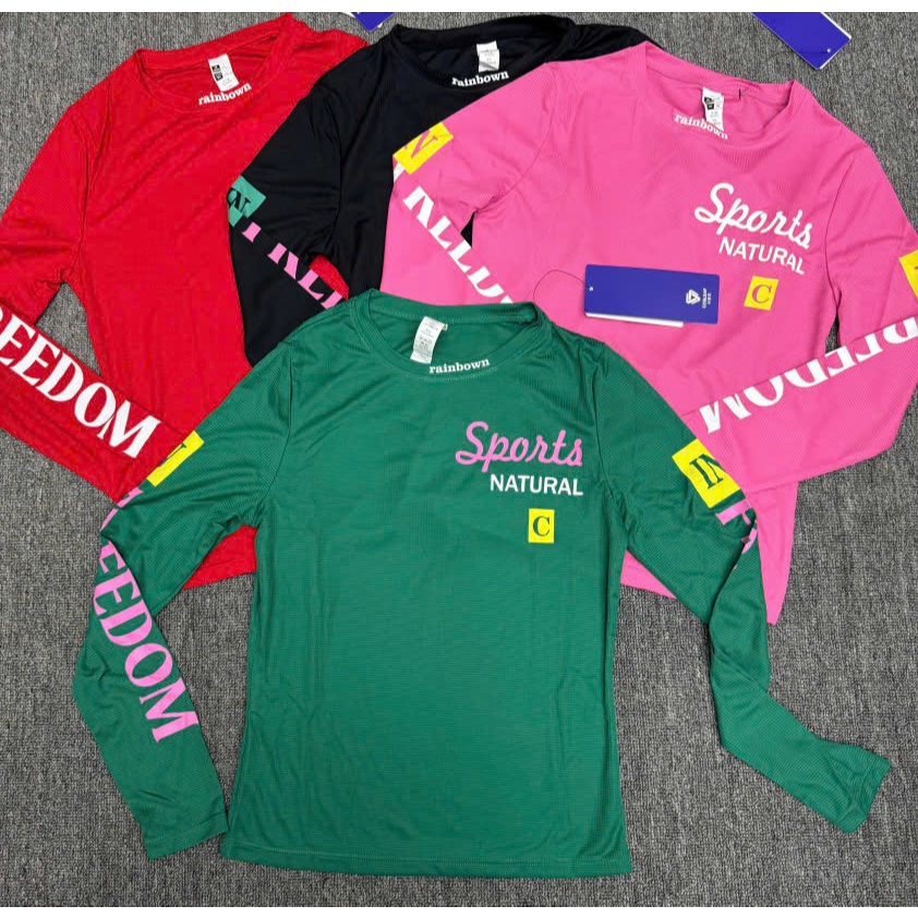 เสื้อยืดกีฬาแขนยาวผู้หญิง COSLEAF สินค้า QCCC