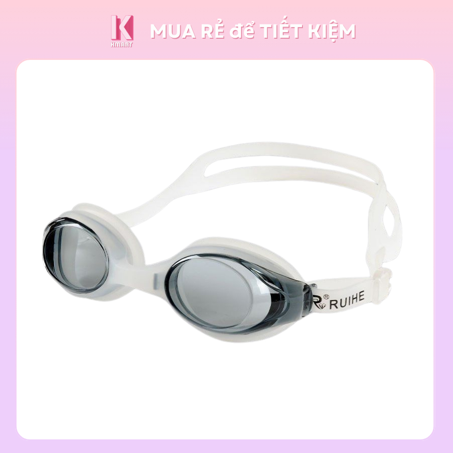 แว่นตาว่ายน้ําสําหรับเด็กและผู้ใหญ่ชั้นซิลิโคนกันน้ําสายปรับได้พร้อมกล่อง KMART รุยเหอ
