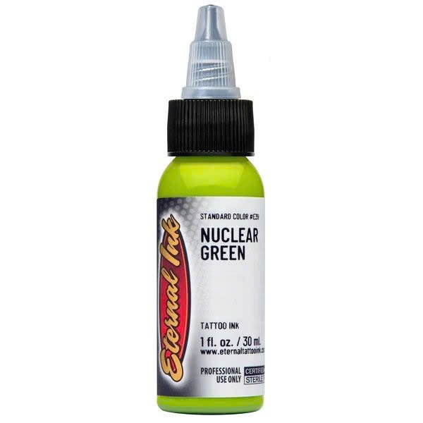 NUCLEAR GREEN TATTOO INK - ETERNAL INK | OUTSTANDING GREEN BODY TATTOO INK มาตรฐาน