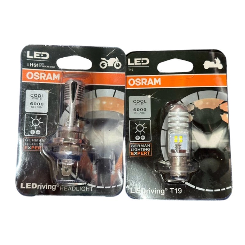 Osram HS1 หลอดไฟ LED H4 พินและ OSRAM-T19 พิน M5 พินเพิ่มแสงสีขาวแท้ 1