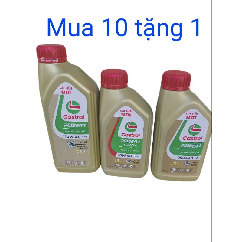 Castrol power 1 น้ํามันหล่อลื่นสําหรับสกู๊ตเตอร์และรถยนต์แบบแมนนวล......